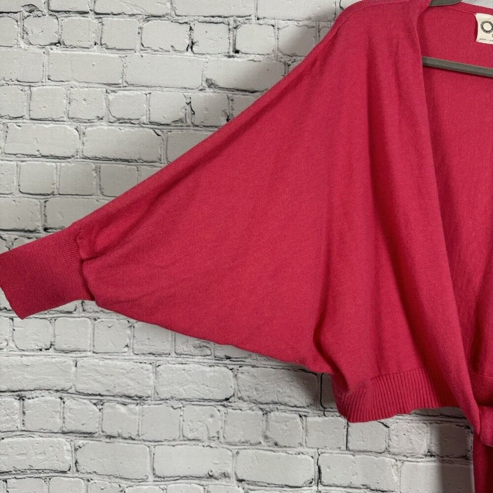 Anthropologie Akemi + Kin Dolman Cardigan Sweater Tie Front Pink Women One Size - Picture 3 of 7